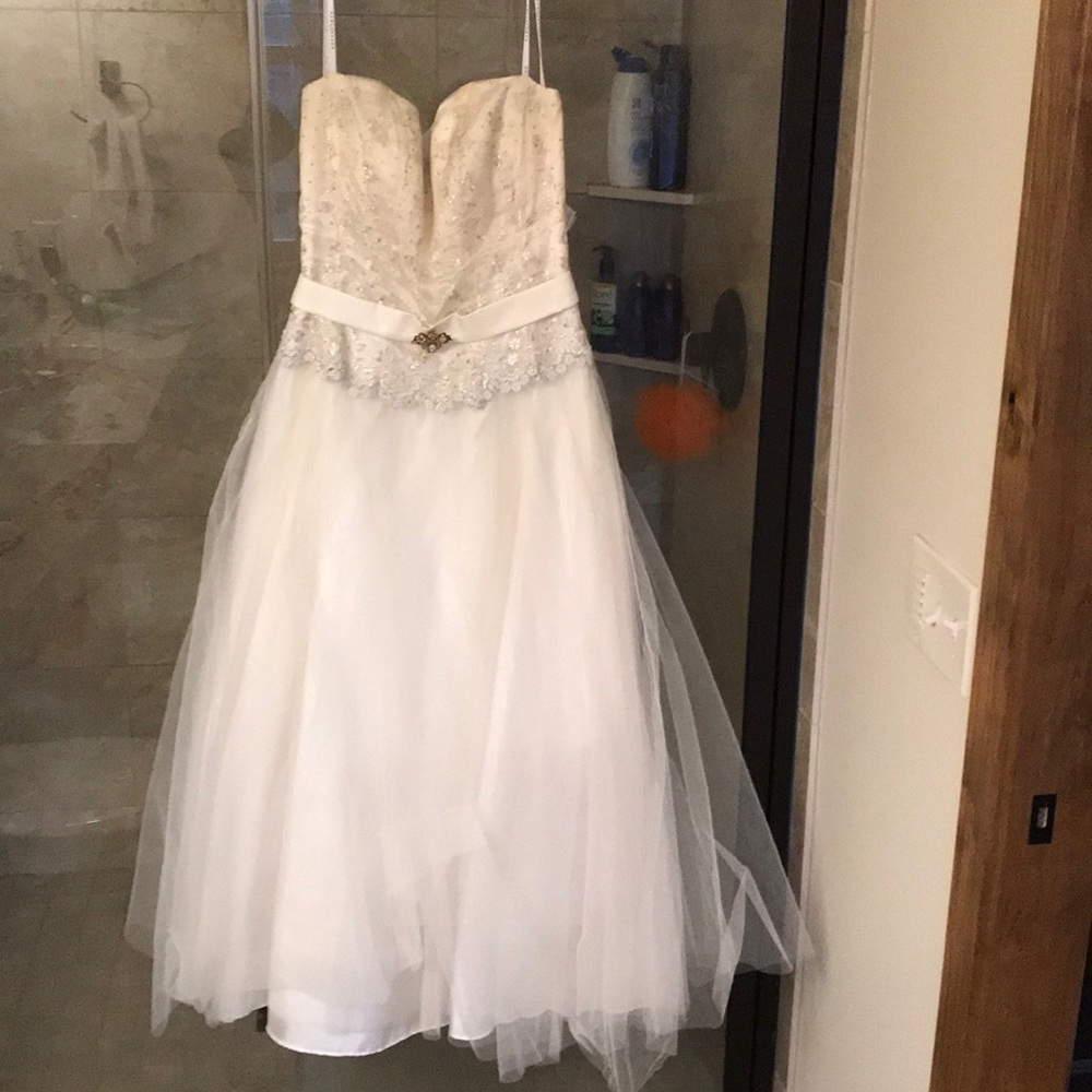 Vintage tea length ball gown